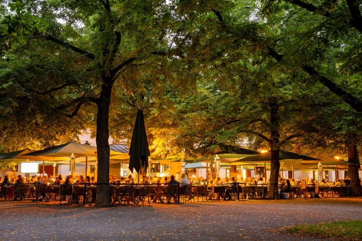 Biergärten in der Region